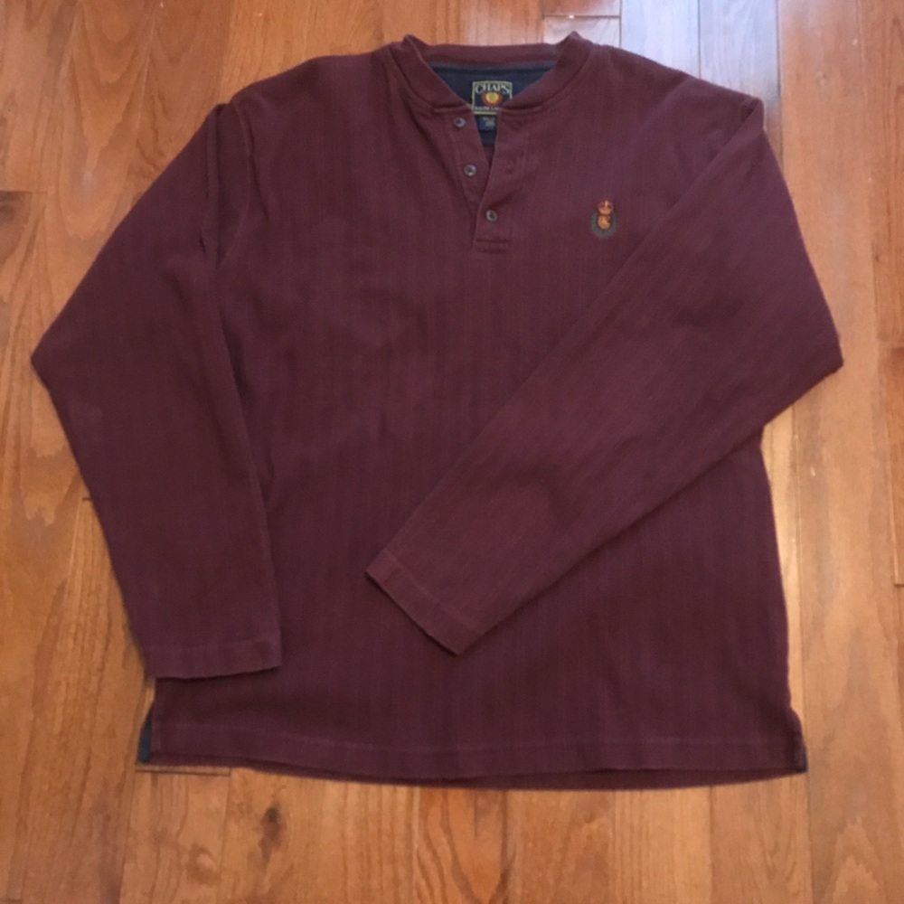 Vintage Chaps Ralph Lauren crew neck button up